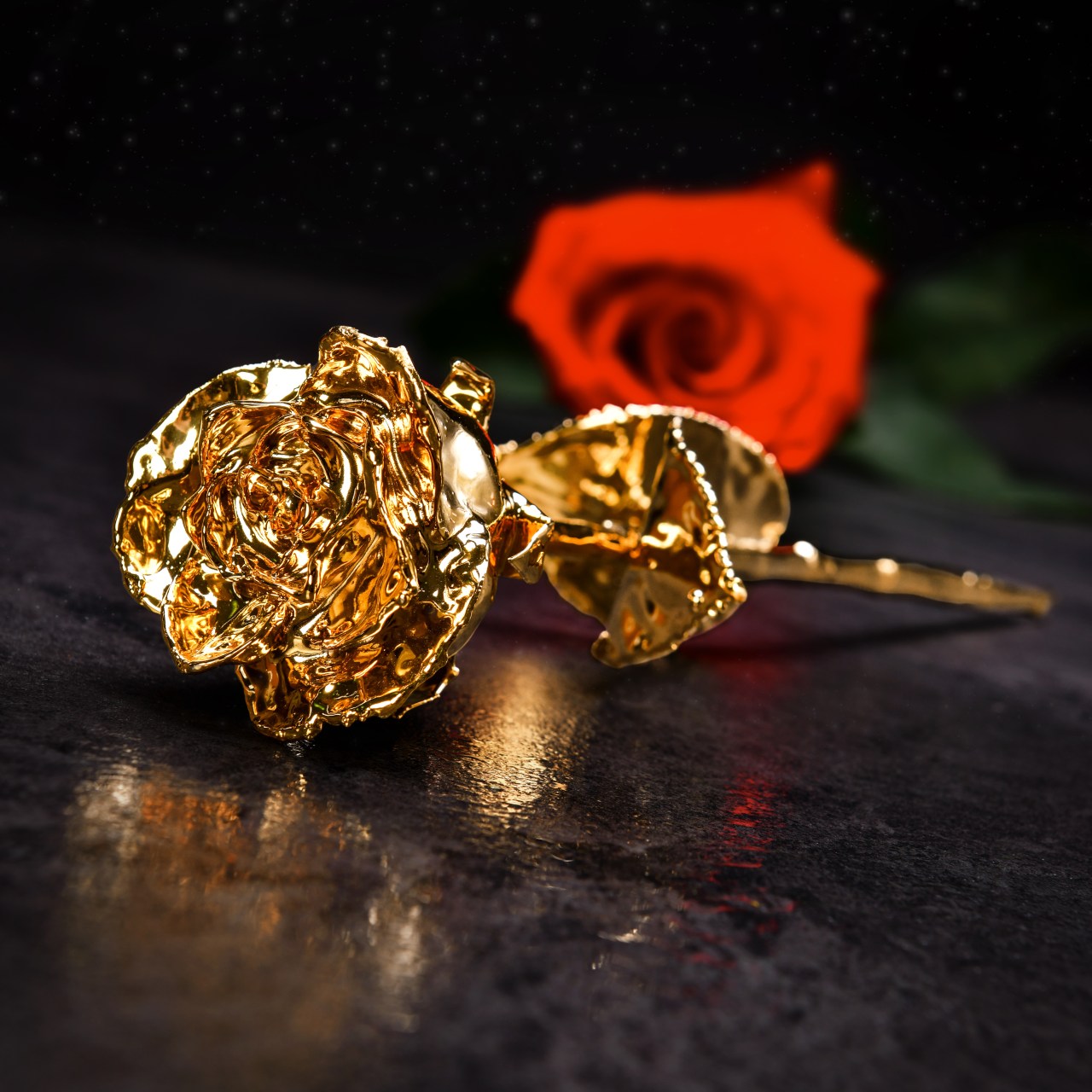 Růže v 24K zlatě