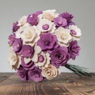 Velká kytice fialová – 33 ks