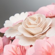 Malá kytice růžová – 21 ks