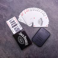 Hrací karty Jack Daniel's v kovovém pouzdře