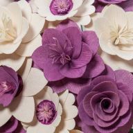 Malá kytice fialová – 21 ks