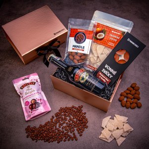 Giftboxeo ajándékdoboz (rózsaarany) – Baileys-zel