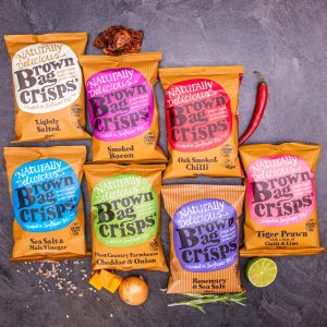 Előnyös készlet kiváló Brown Bag Crisps 7 ízben 