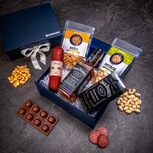 Giftboxeo díszdoboz (királykék) – Jack Daniel´s whiskyvel