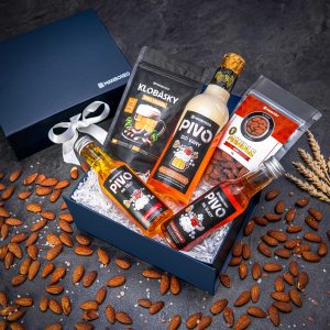 Giftboxeo ajándékdoboz (királykék) – Sörös kozmetikumok