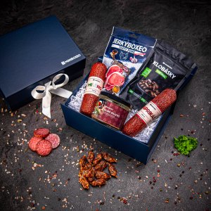 Giftboxeo ajándékdoboz (királykék) – Húsevők számára