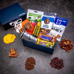 Giftboxeo ajándékdoboz (királykék) – Fitneszrajongóknak