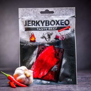 Enyhén fűszeres marhahús szárított hús Jerkyboxeo 25 g